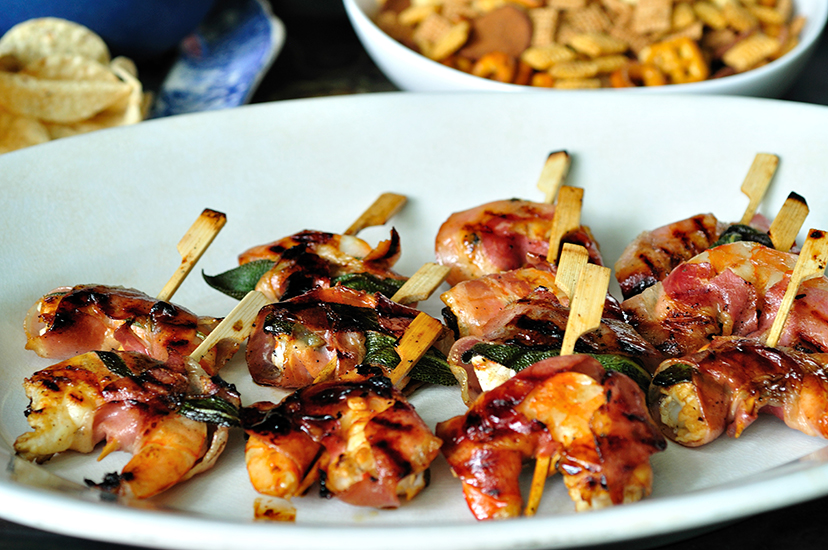 Football Fare: Grilled Shrimp with Pancetta and Sage - A Fresh Take